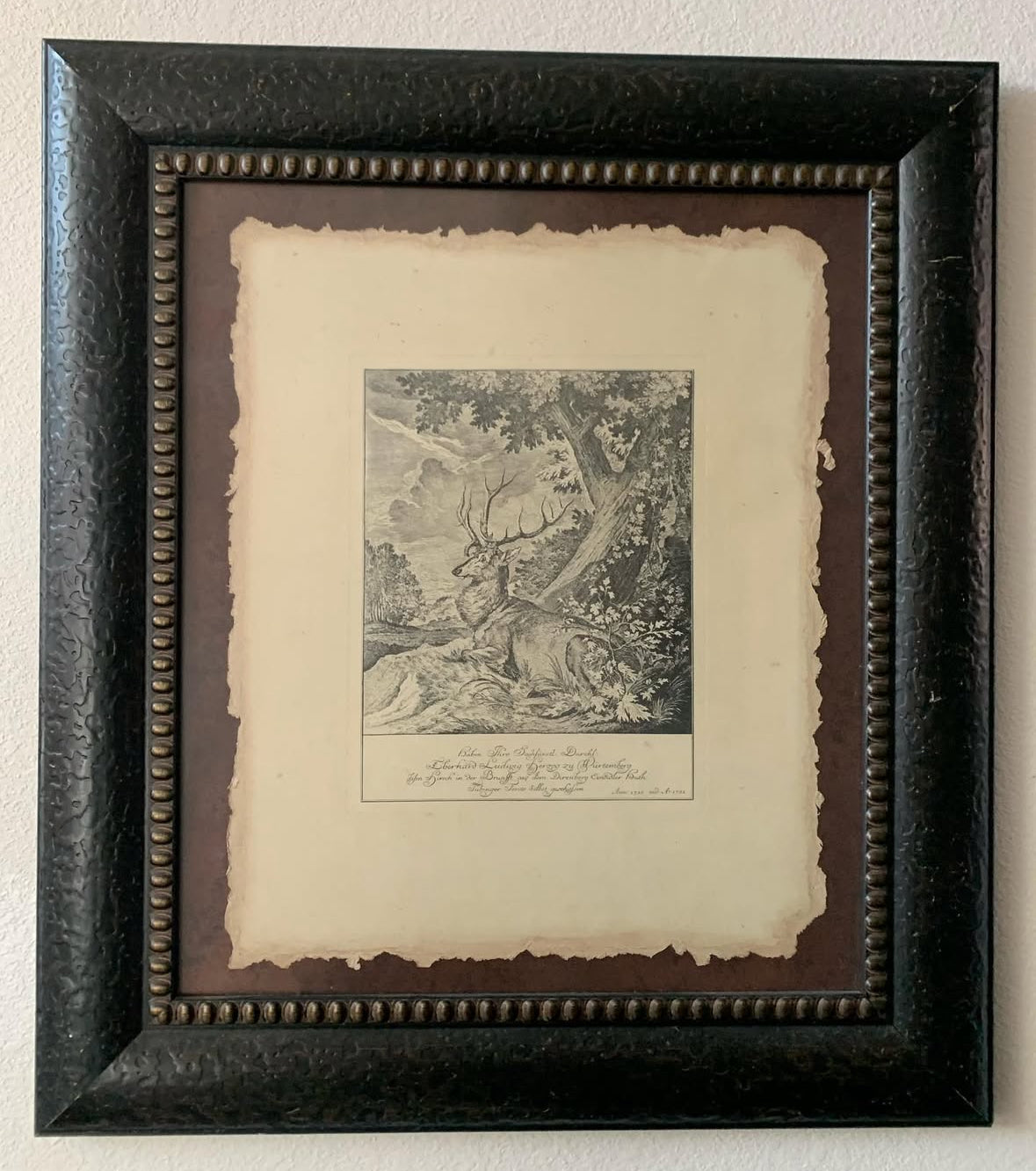 Antique Engraving by Johann Ridinger
