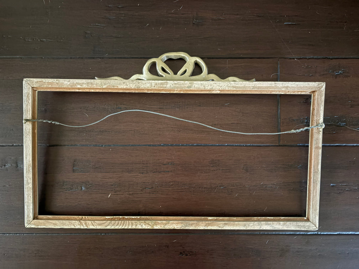Vintage Bow Wood Frame