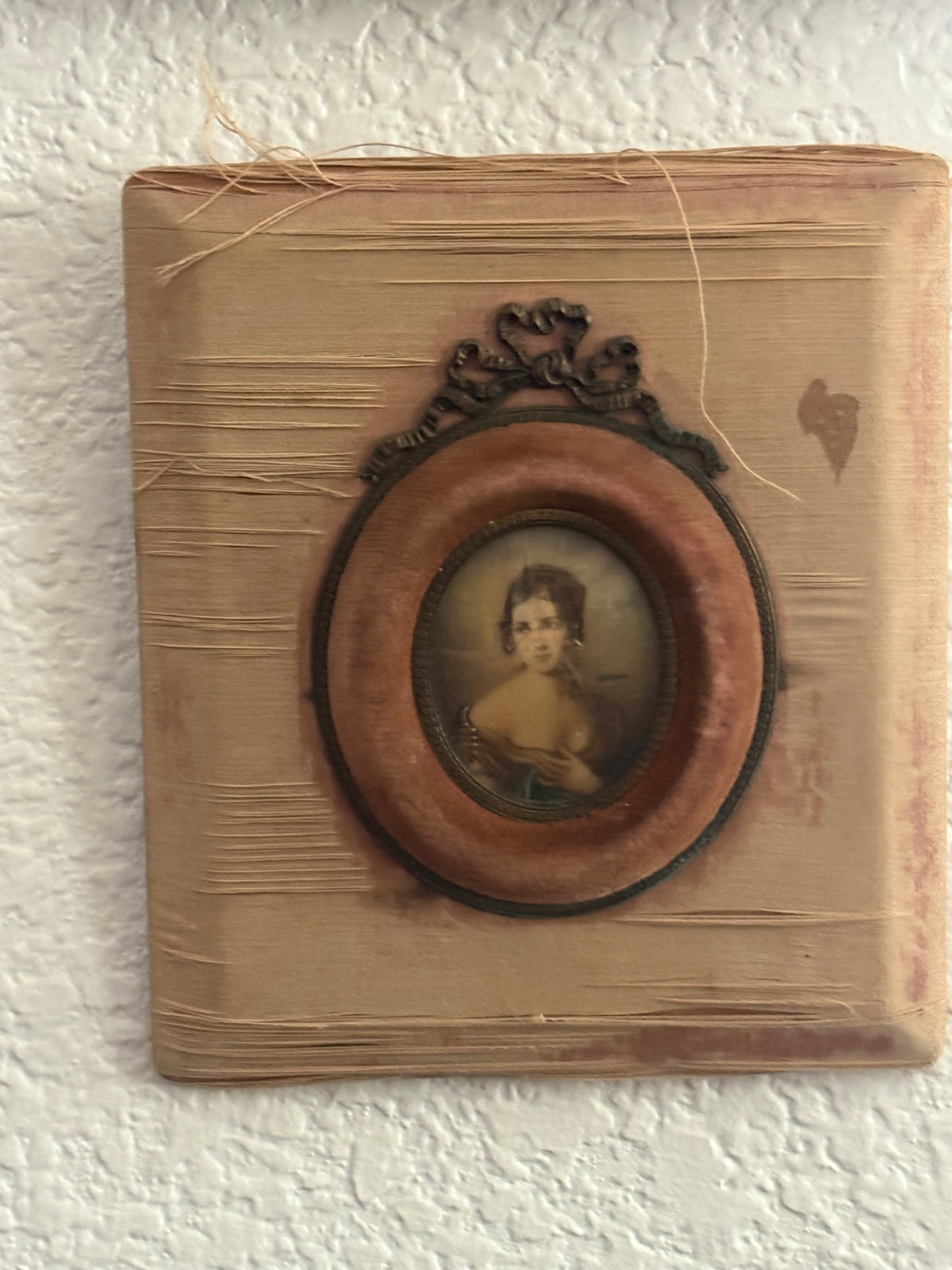 Antique Hand Painted Lady Portrait