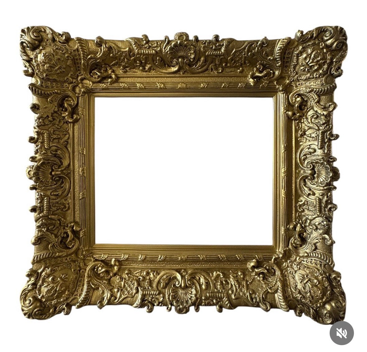 Heavy Ornate Chunky Gold Frame