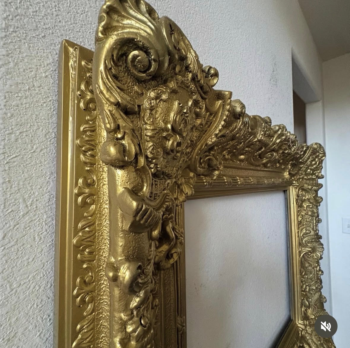 Heavy Ornate Chunky Gold Frame