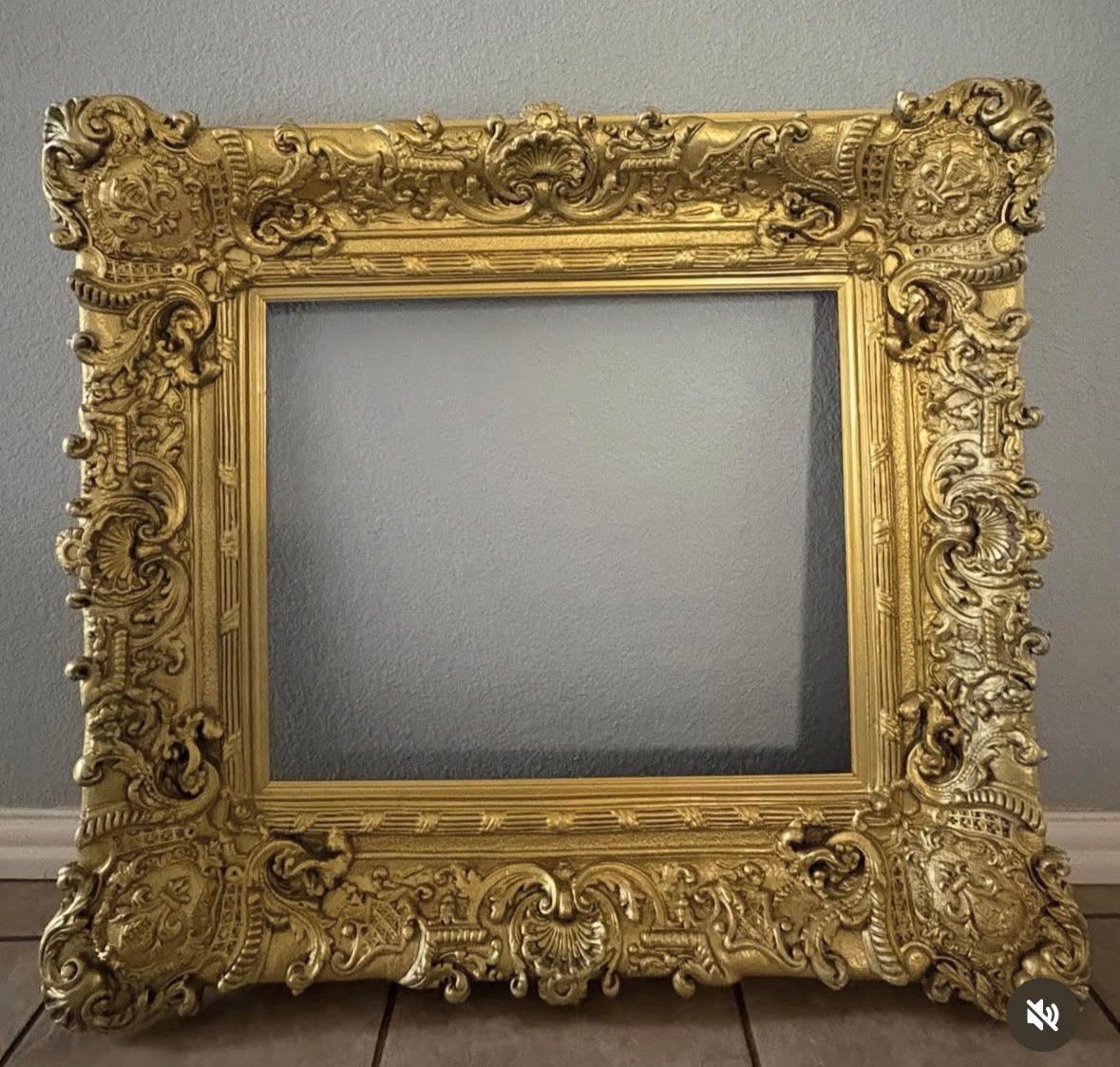 Heavy Ornate Chunky Gold Frame