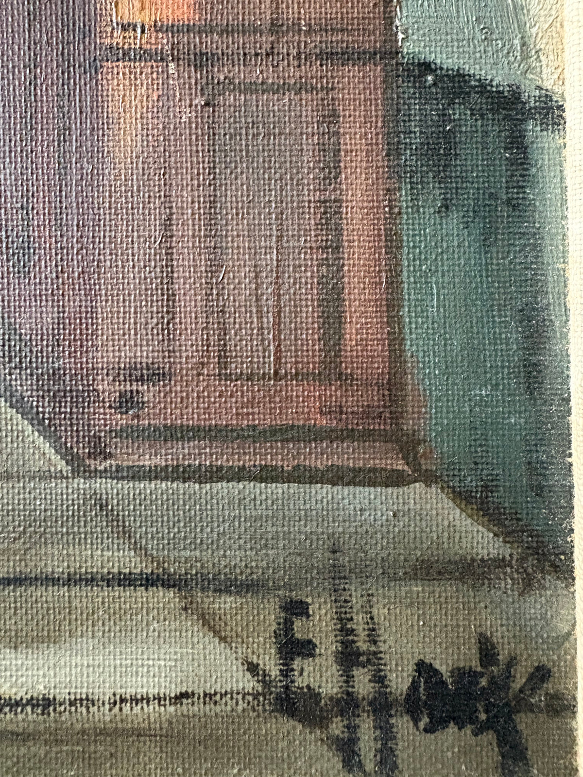 Oil on Canvas Interior Painting