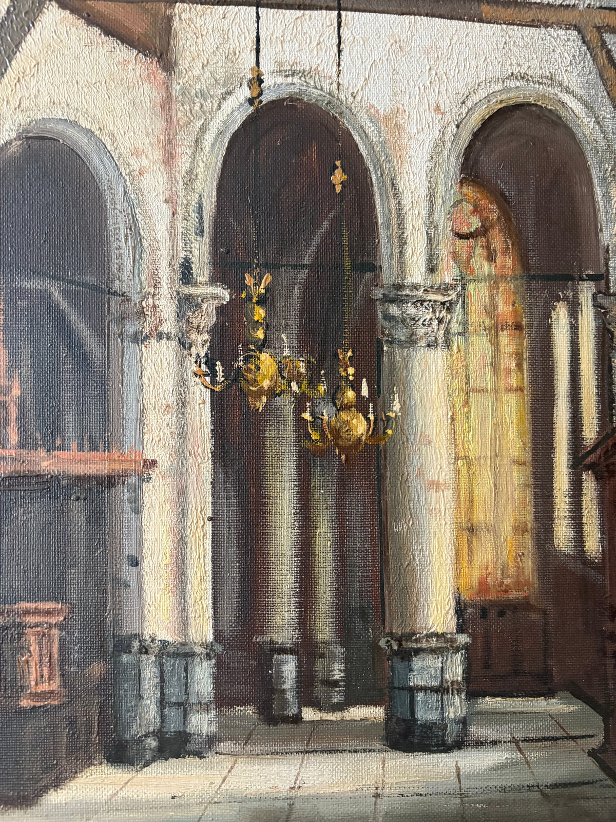 Oil on Canvas Interior Painting