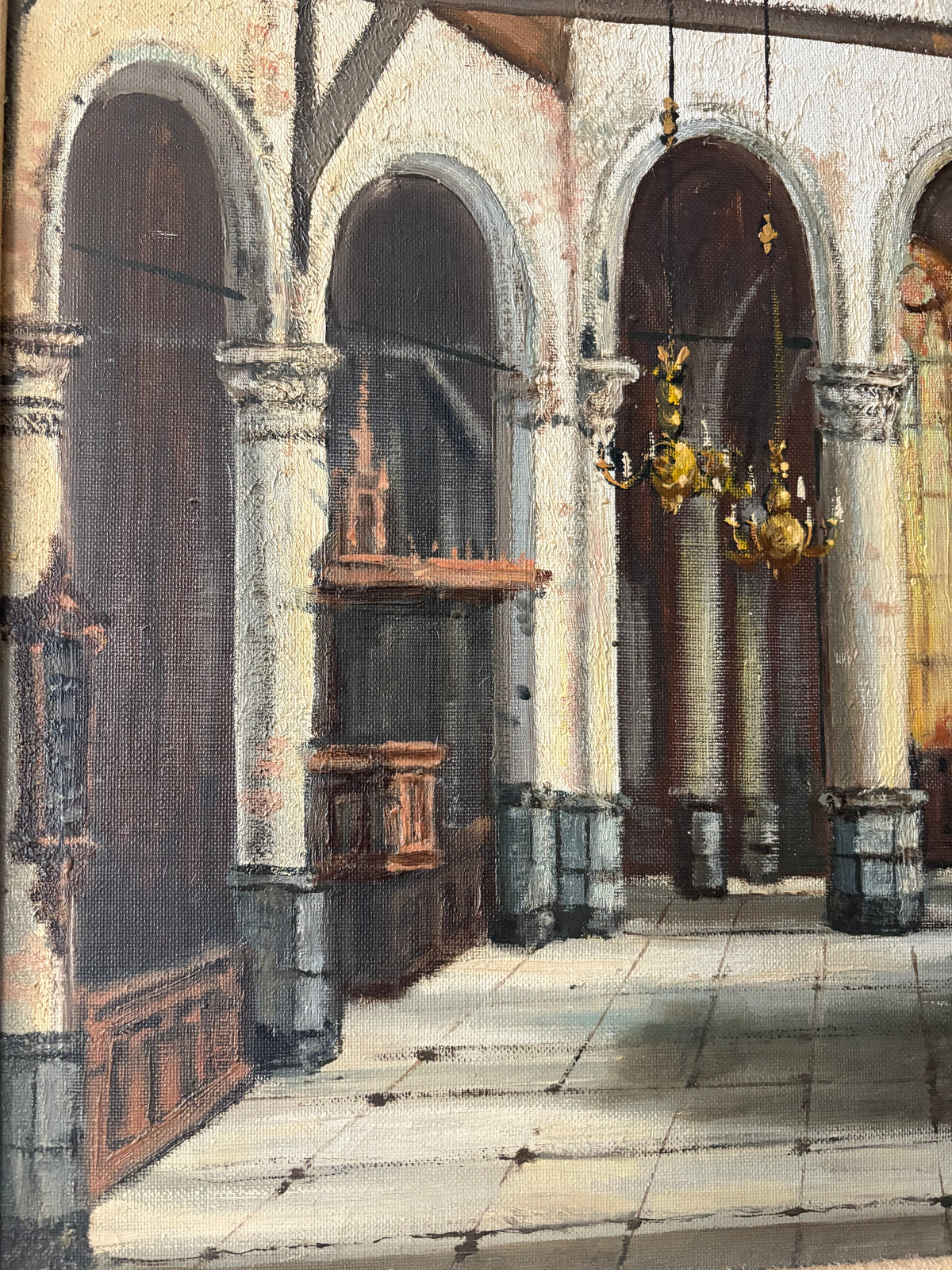 Oil on Canvas Interior Painting