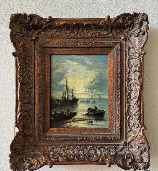 Vintage Port Painting by Lutoga