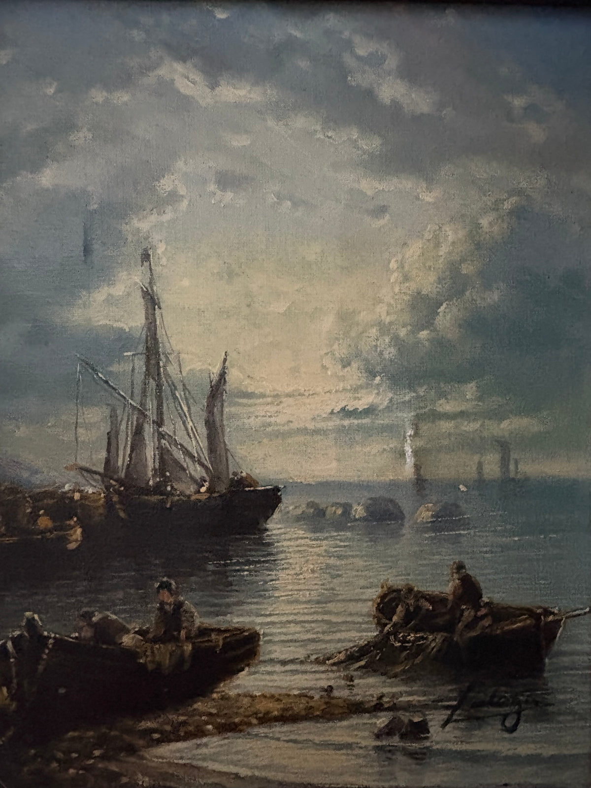 Vintage Port Painting by Lutoga