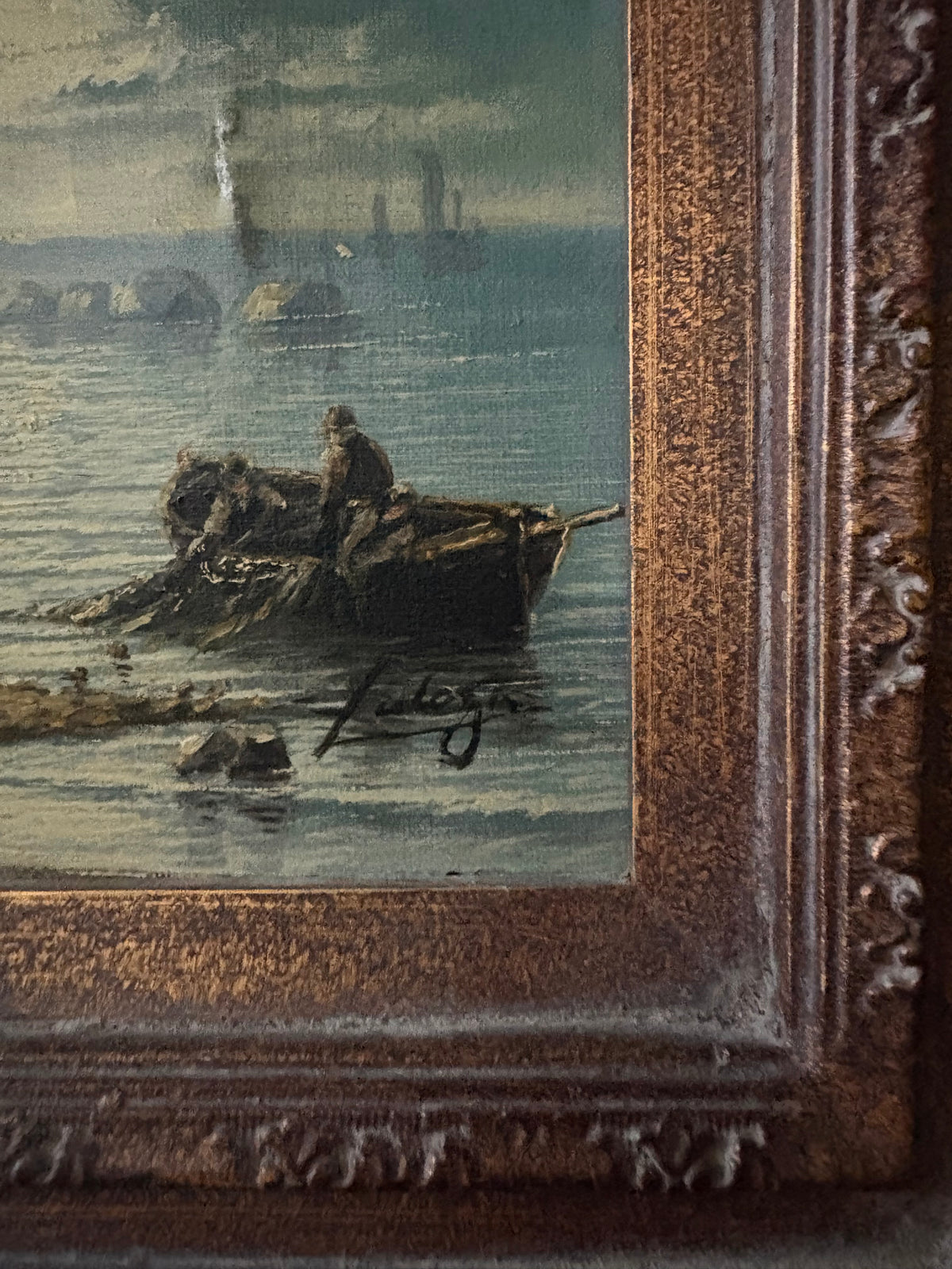 Vintage Port Painting by Lutoga