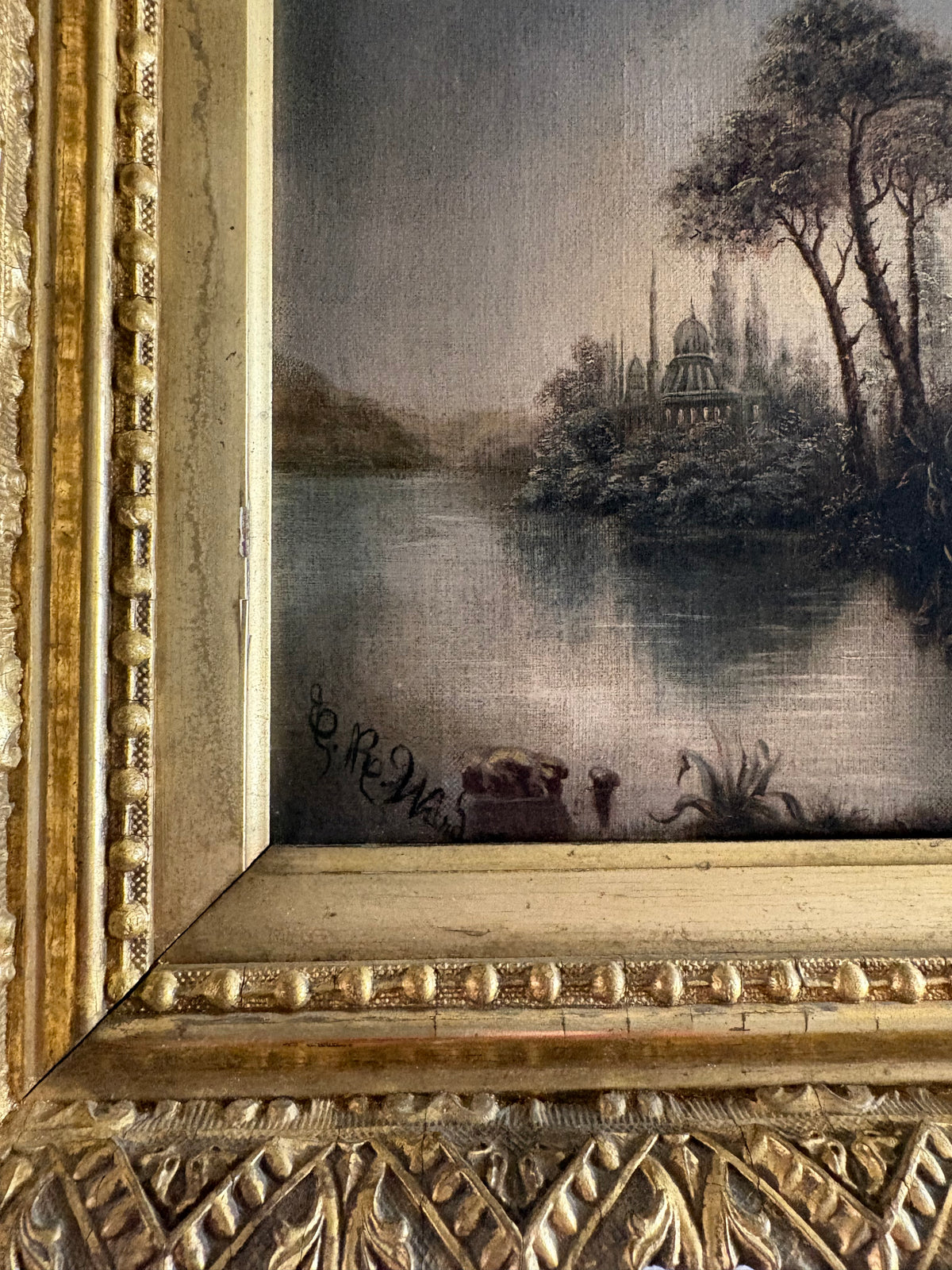 Antique Landscape Oil Painting 1830-1880