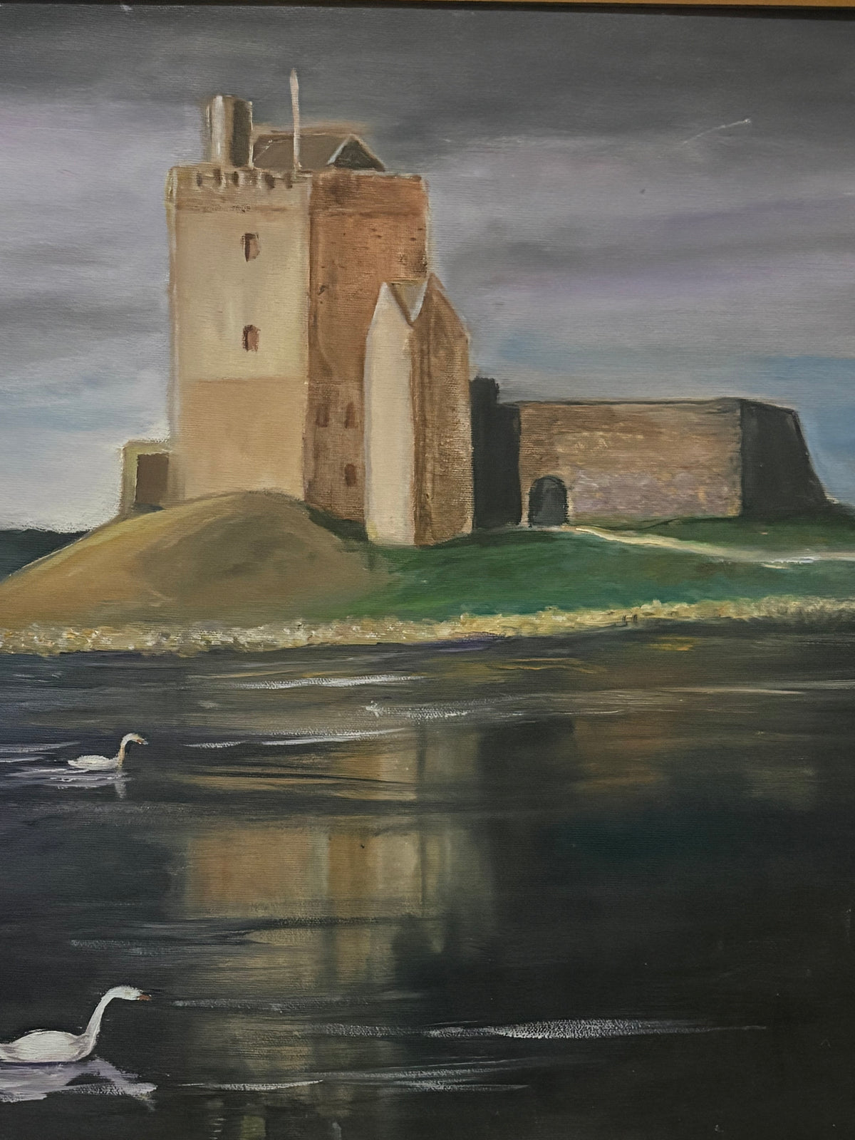 Dunguaire Castle & The Six Swans of Ireland Painting