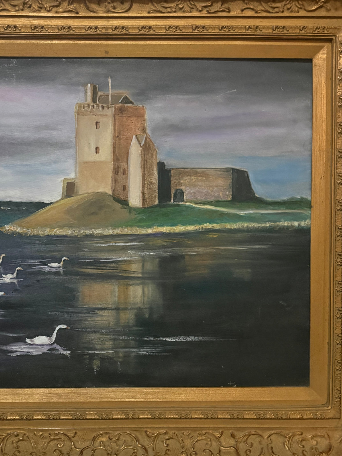 Dunguaire Castle & The Six Swans of Ireland Painting