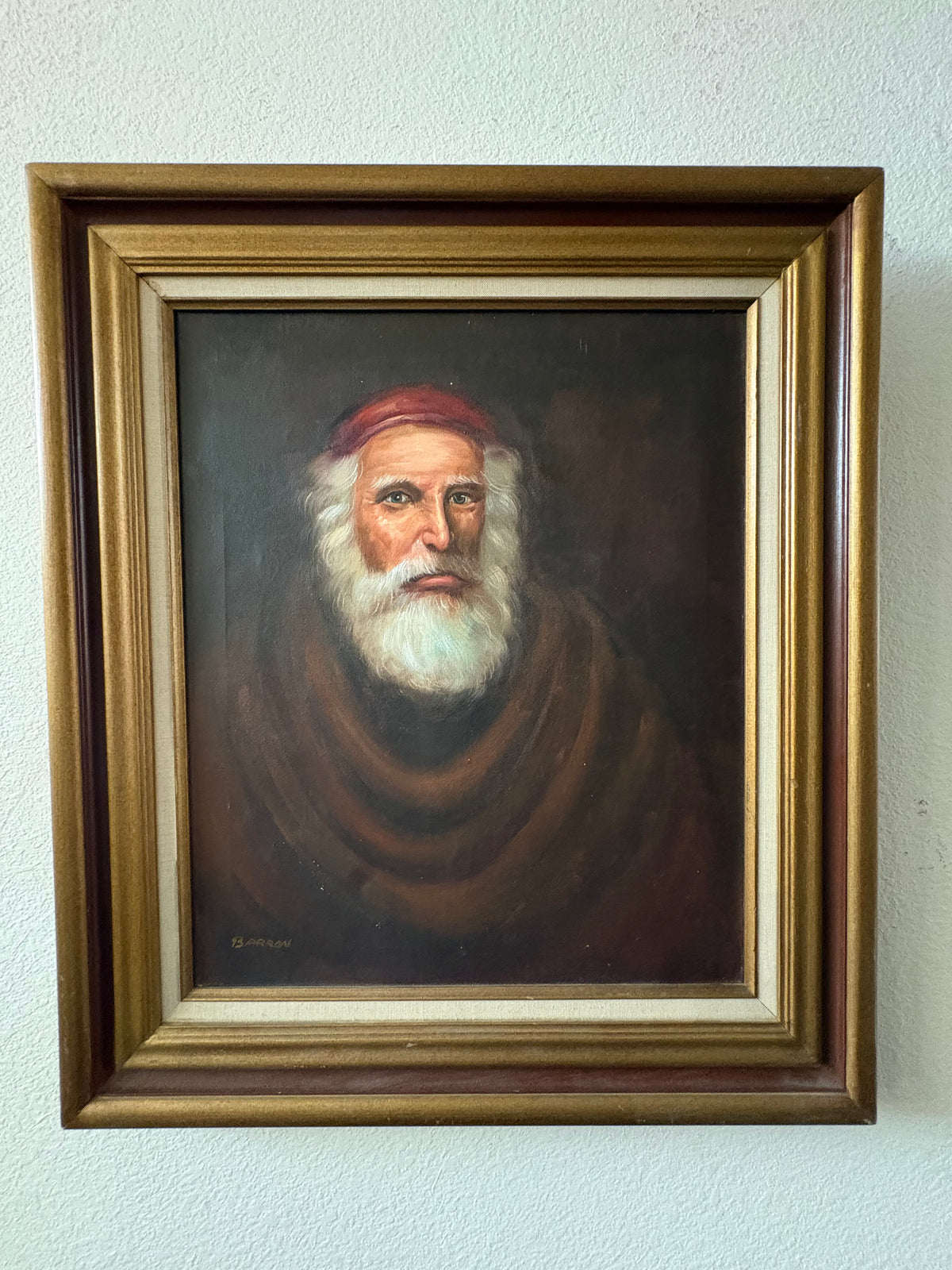 Oil on Canvas Monk Painting