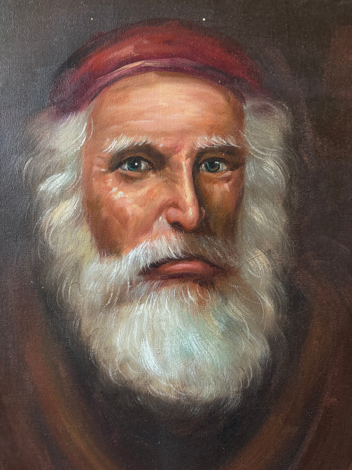 Oil on Canvas Monk Painting