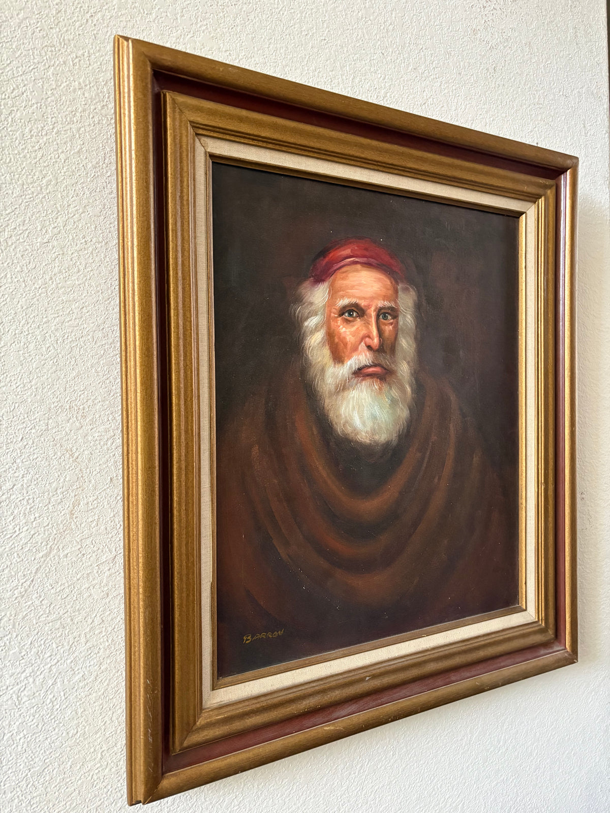 Oil on Canvas Monk Painting