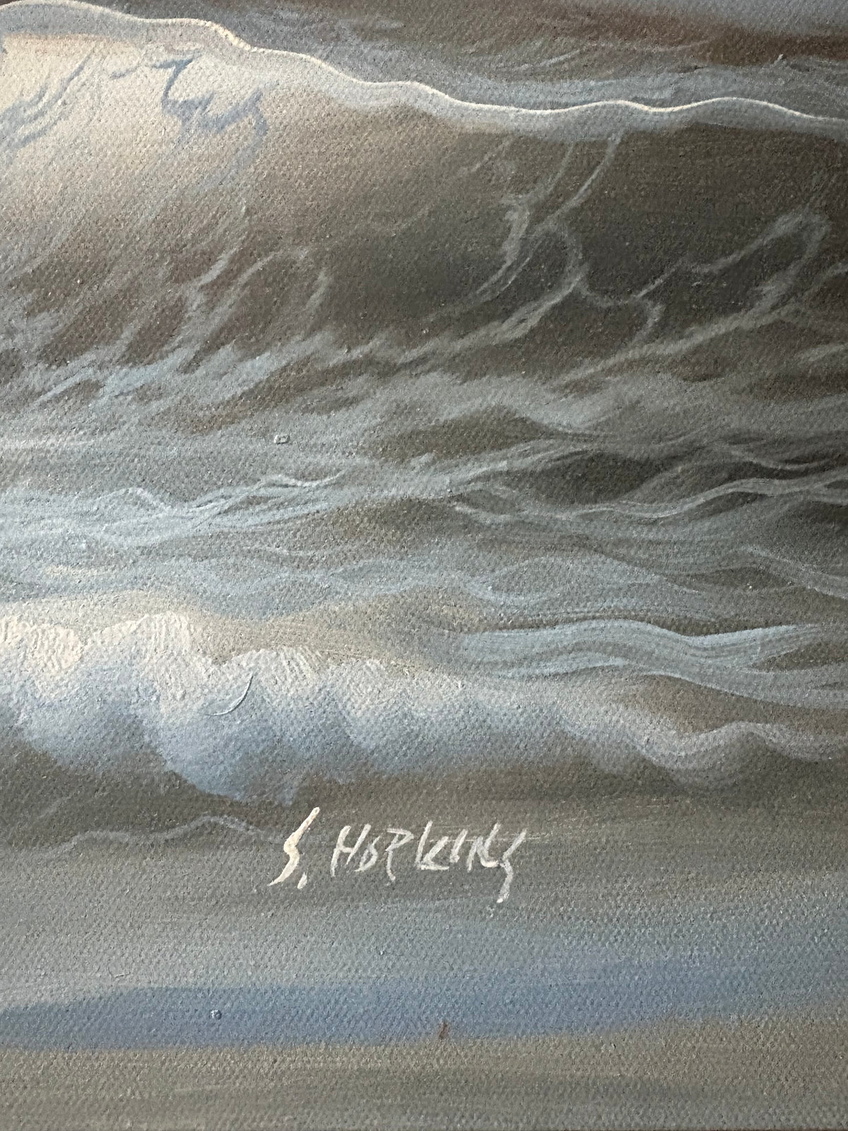 Waves & Clouds Seascape Painting