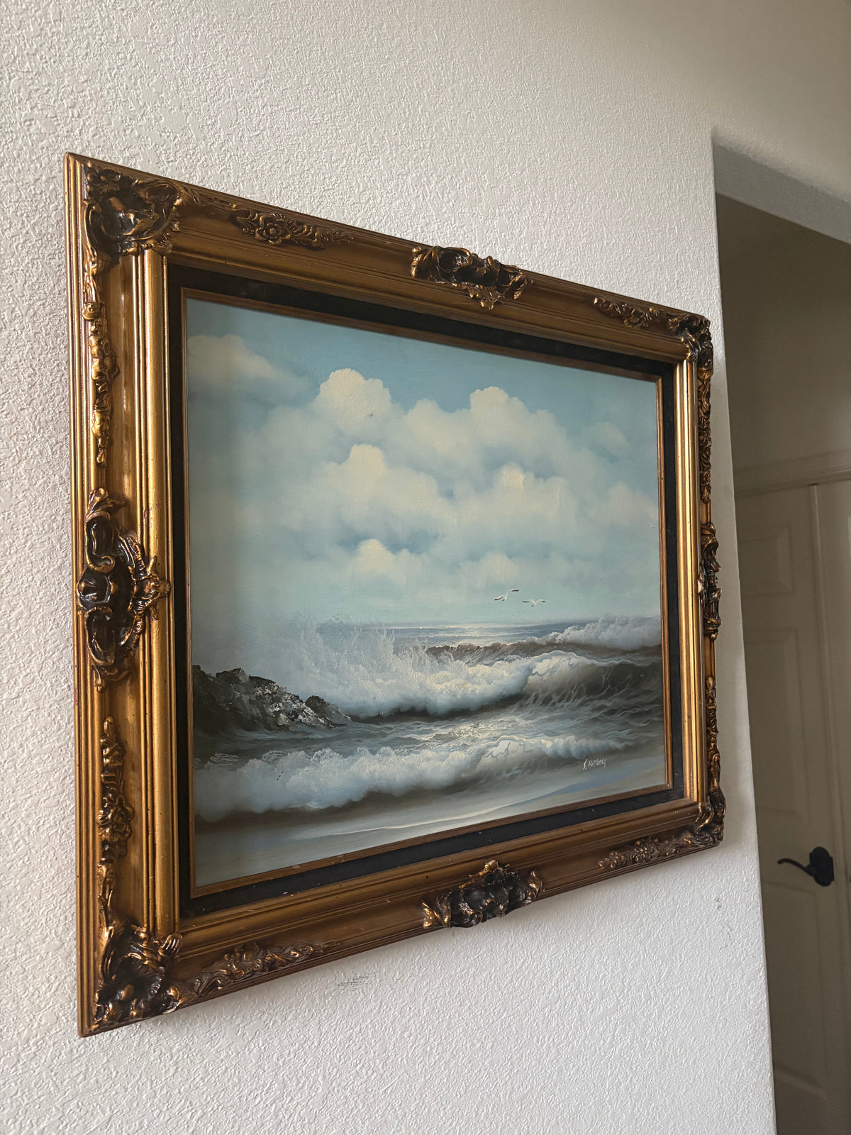 Waves & Clouds Seascape Painting