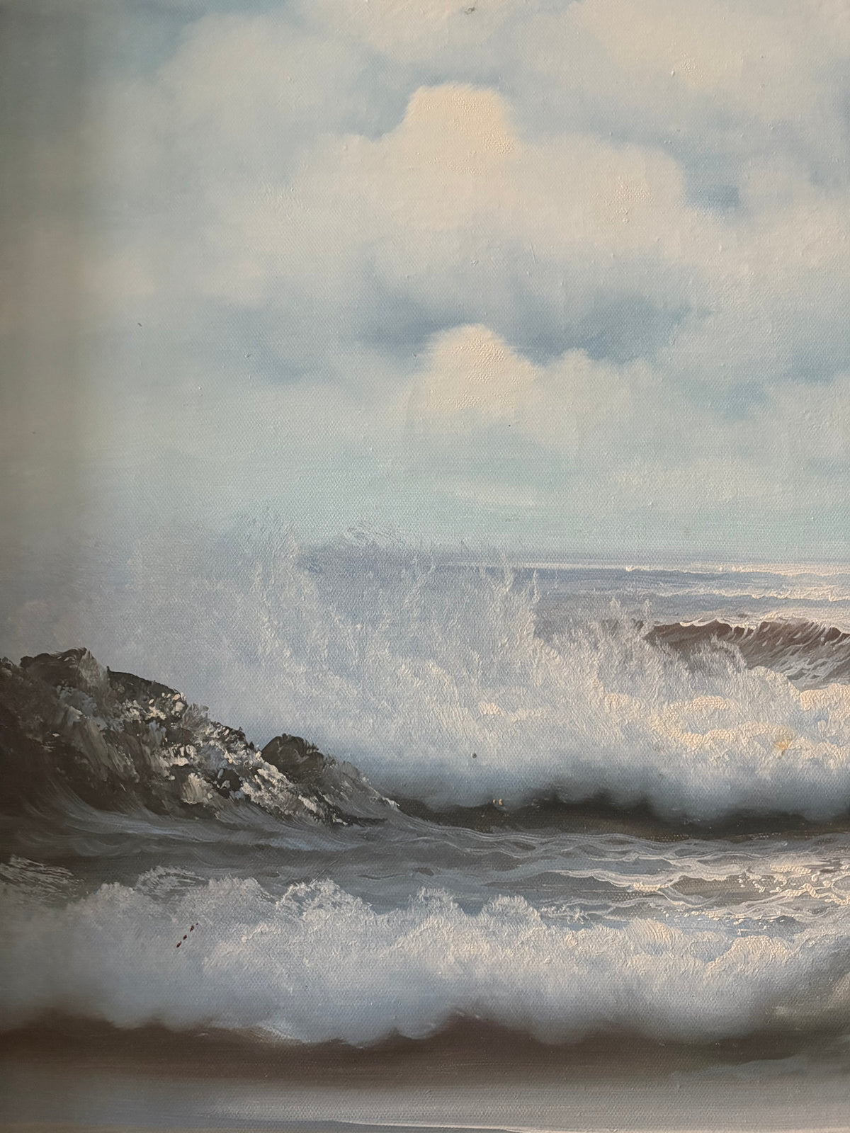 Waves & Clouds Seascape Painting