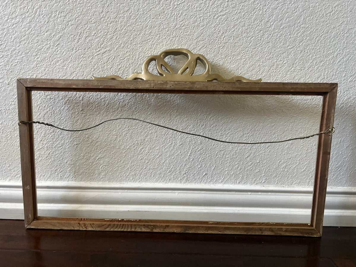 Vintage Bow Wood Frame