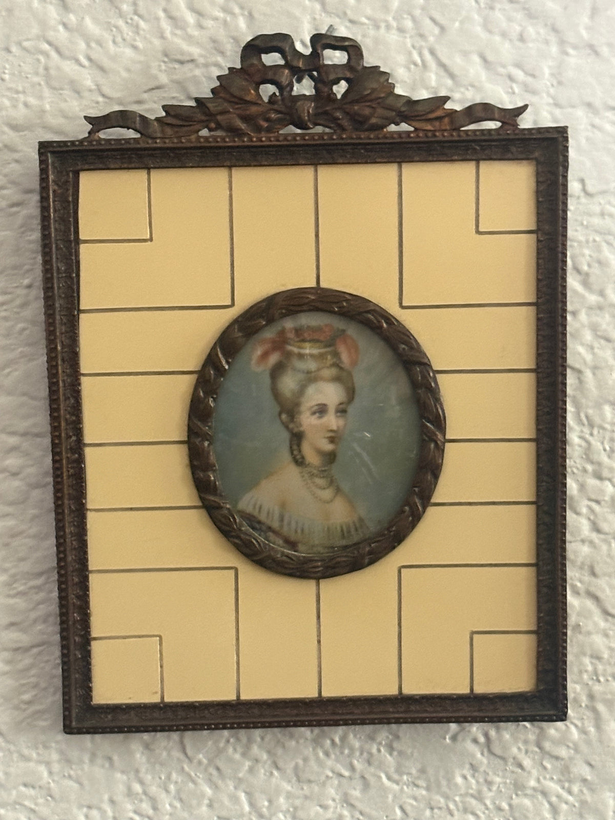 Antique Hand Painted Portrait of a Lady