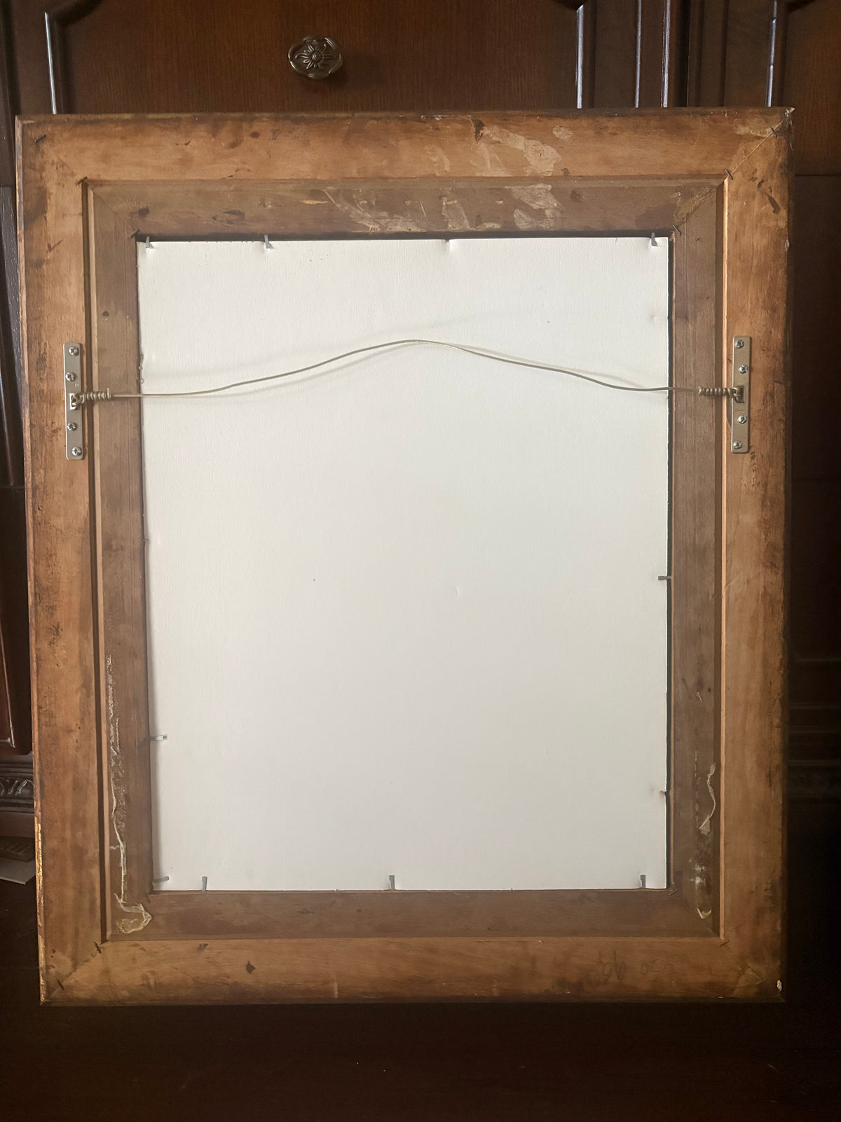Unique Gesso Frame with Floral Edges