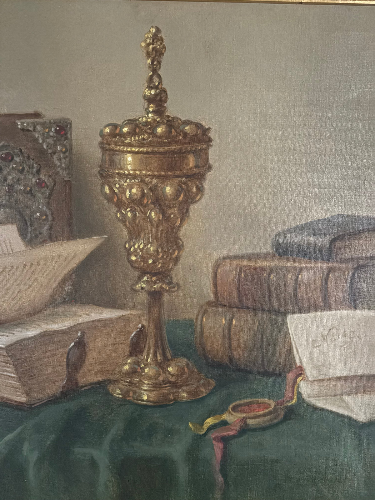 Ostentatious Still Life Oil Painting
