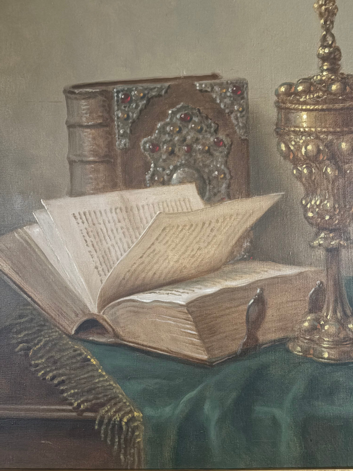 Ostentatious Still Life Oil Painting