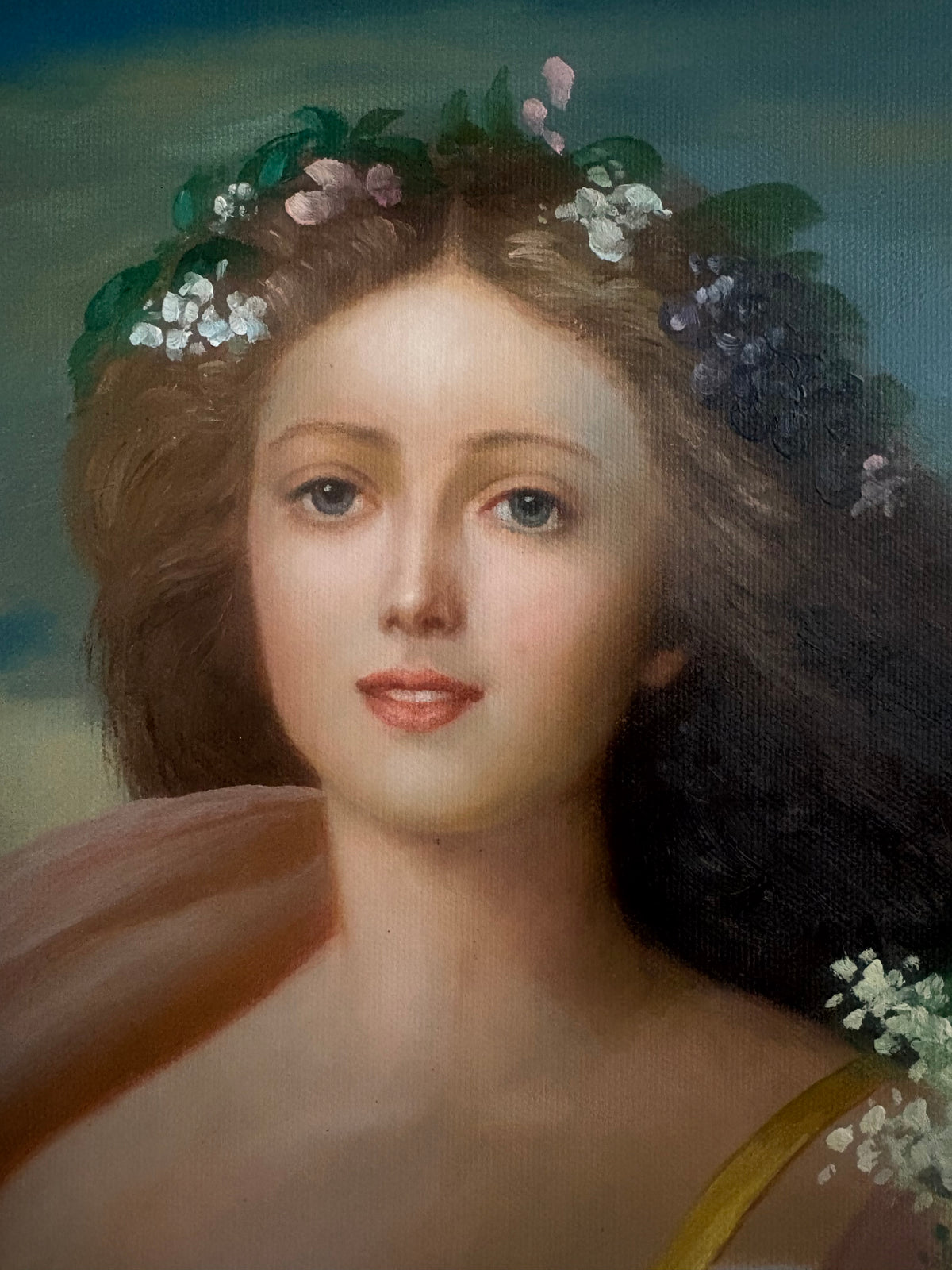Der Frühling Oil Painting, signed