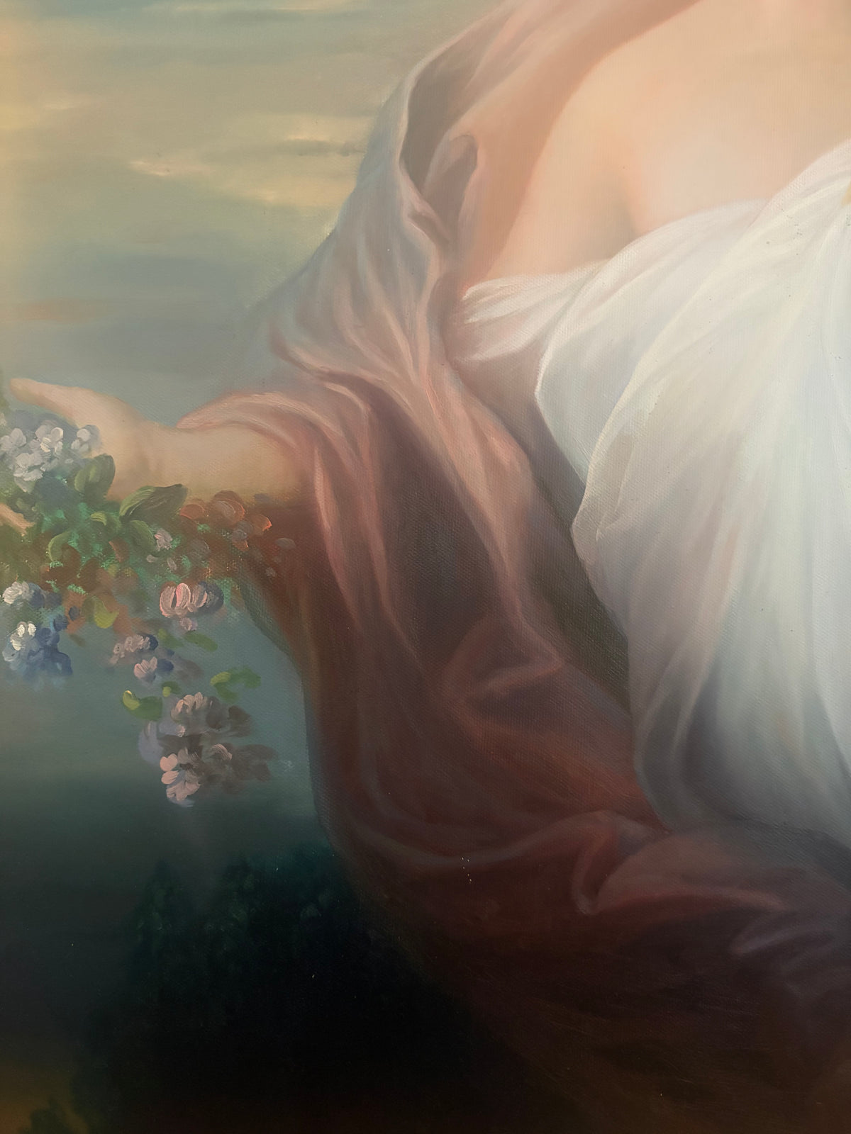 Der Frühling Oil Painting, signed