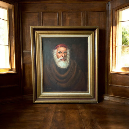 Oil on Canvas Monk Painting