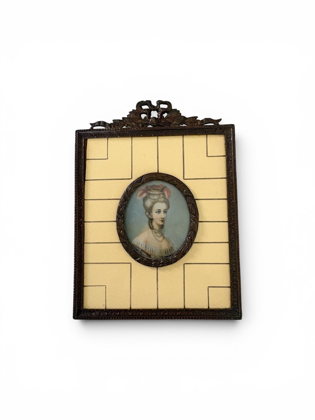 Antique Hand Painted Portrait of a Lady