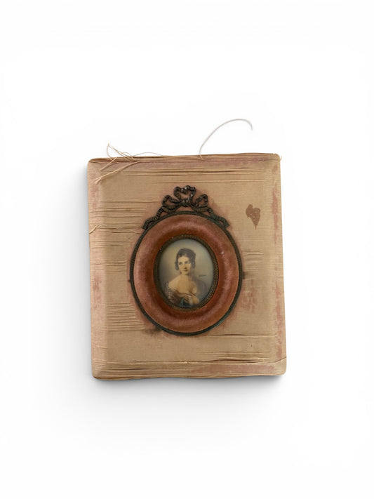 Antique Hand Painted Lady Portrait