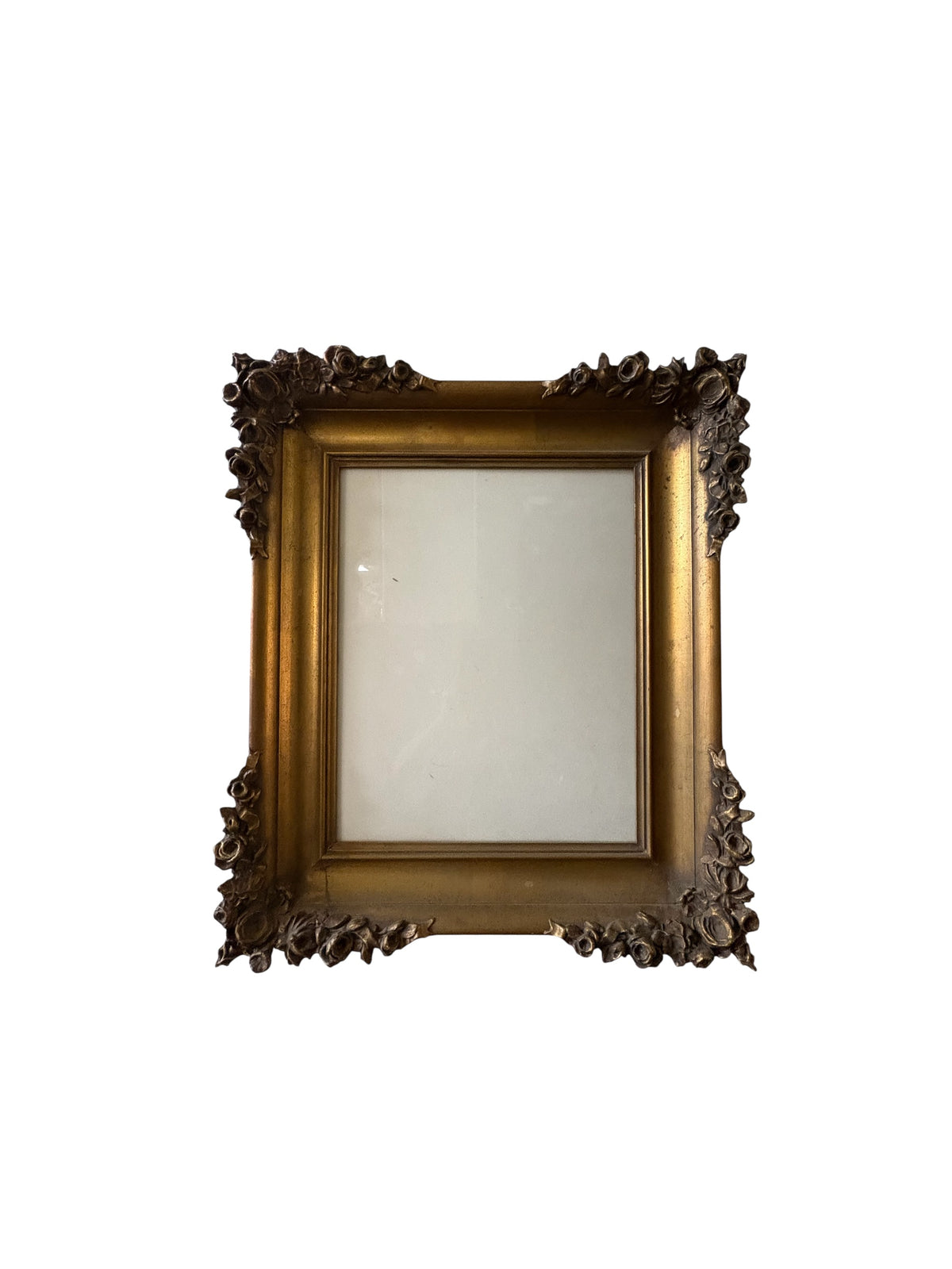 Unique Gesso Frame with Floral Edges