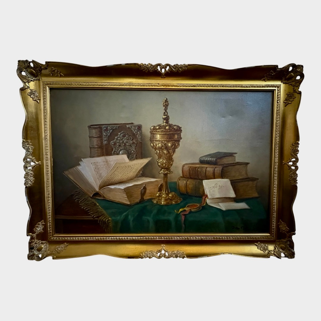 Ostentatious Still Life Oil Painting