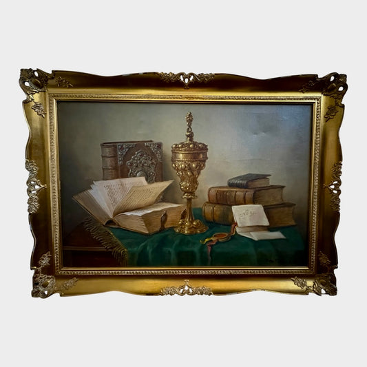 Ostentatious Still Life Oil Painting